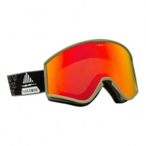 Маска Electric 24/25 EK1 Drama Moss Black / Red Chrome + Rose