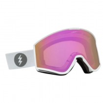Маска Electric 24/25 EK1 Matte White / Pink Chrome + Black Dark Grey